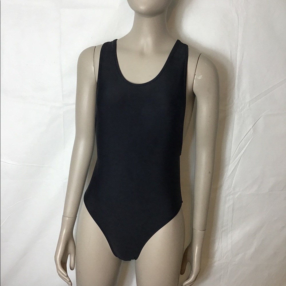 Missguided women’s black onepeice swimsuit size 4